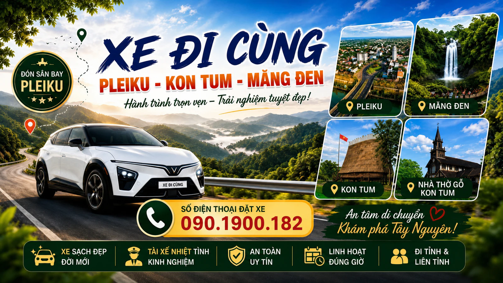 Xe ghép Măng Đen