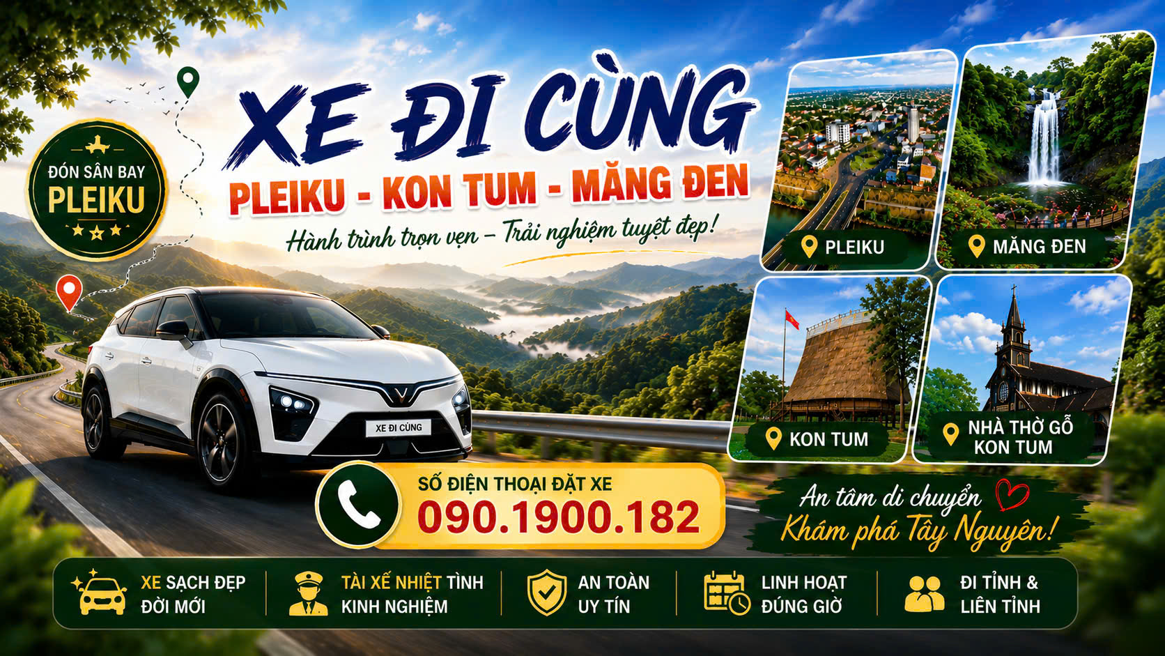 Xe Ghép Gia Lai - Kon Tum - Ngọc Hồi: Chủ Động Hành Trình, Dễ Dàng Đặt Chỗ